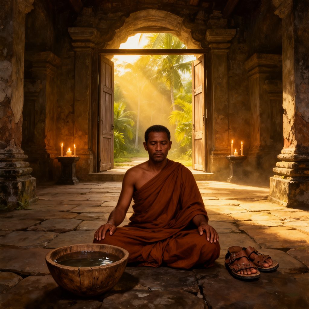 GLM's generated image of how it imagines my friend "in his own element"
